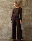 26W-SEDUCTIVE-BROEK-BORDEAUX DONKER ROOD