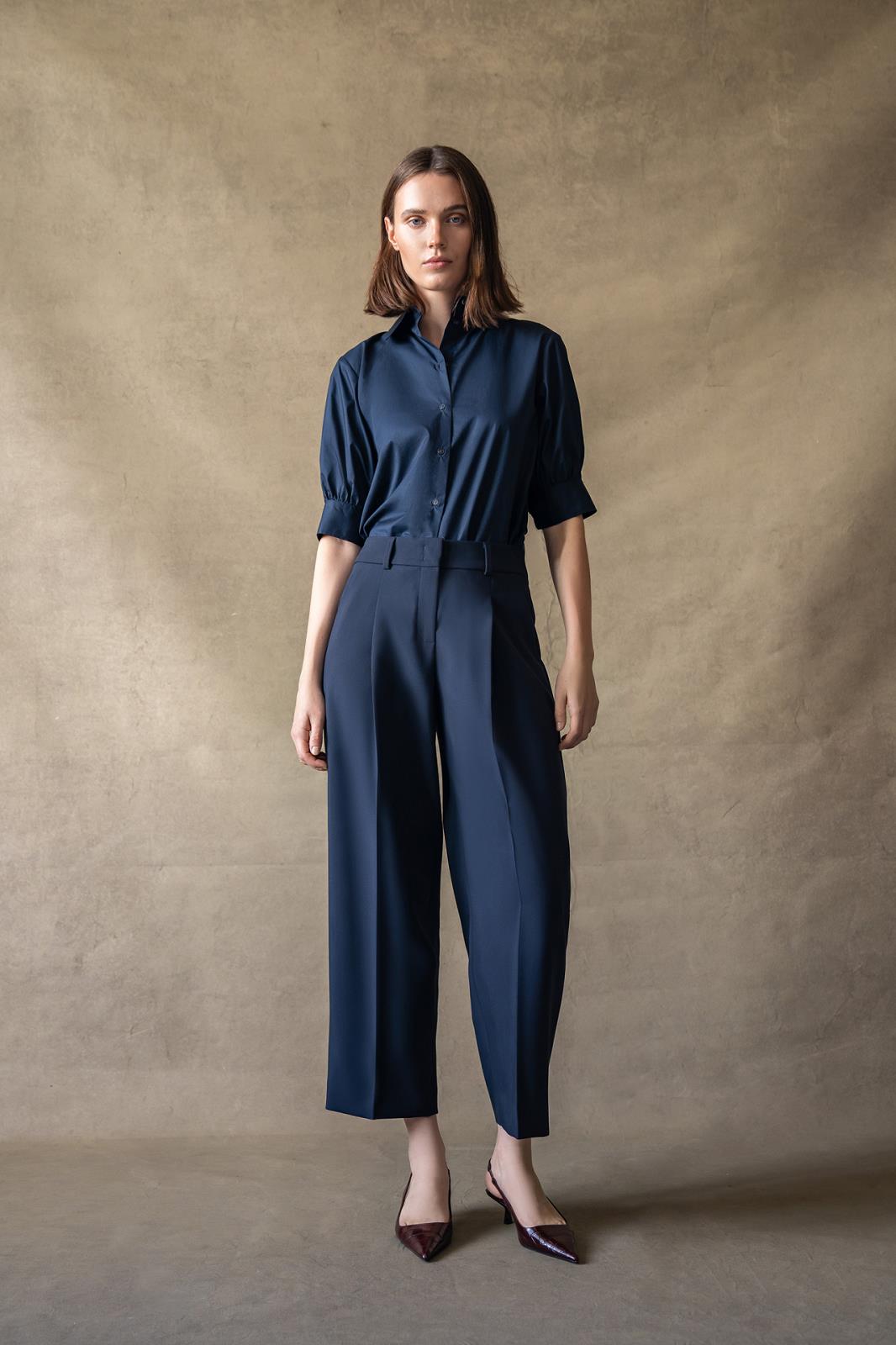 26W-SEDUCTIVE-BROEK-MARINE DONKER