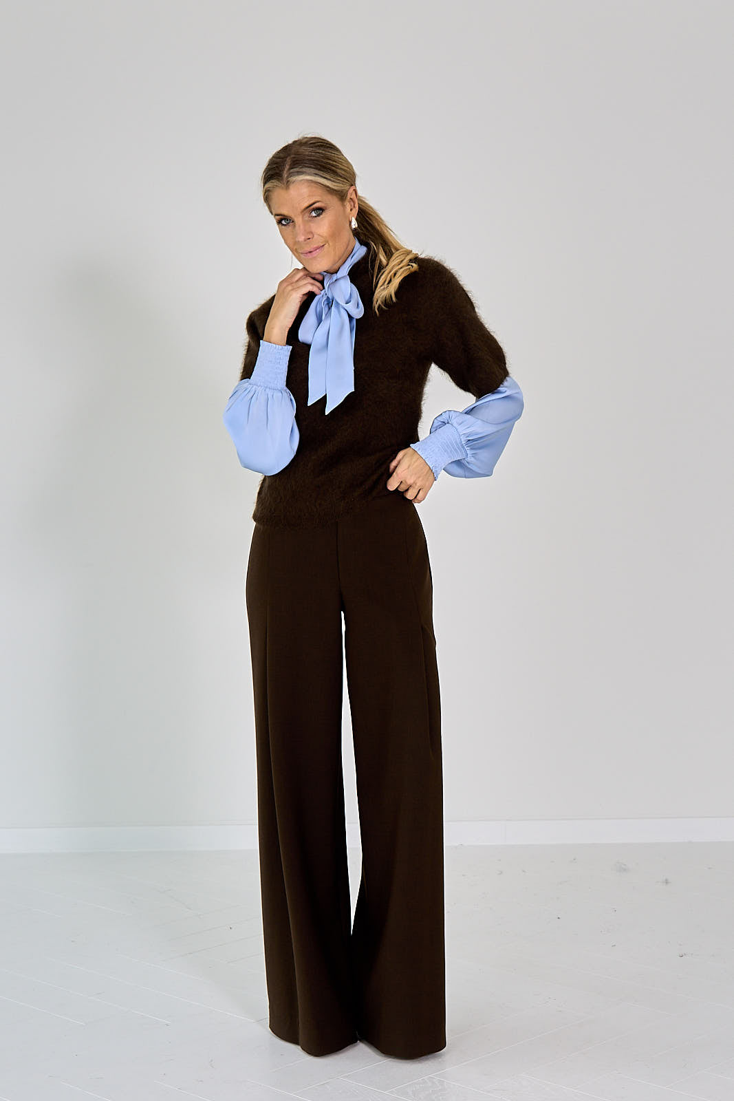 26W-SEDUCTIVE-BROEK-BRUIN DONKER