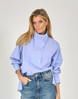 26W-BAD HABITS-CHEMISIER-BLAUW MIDDEN