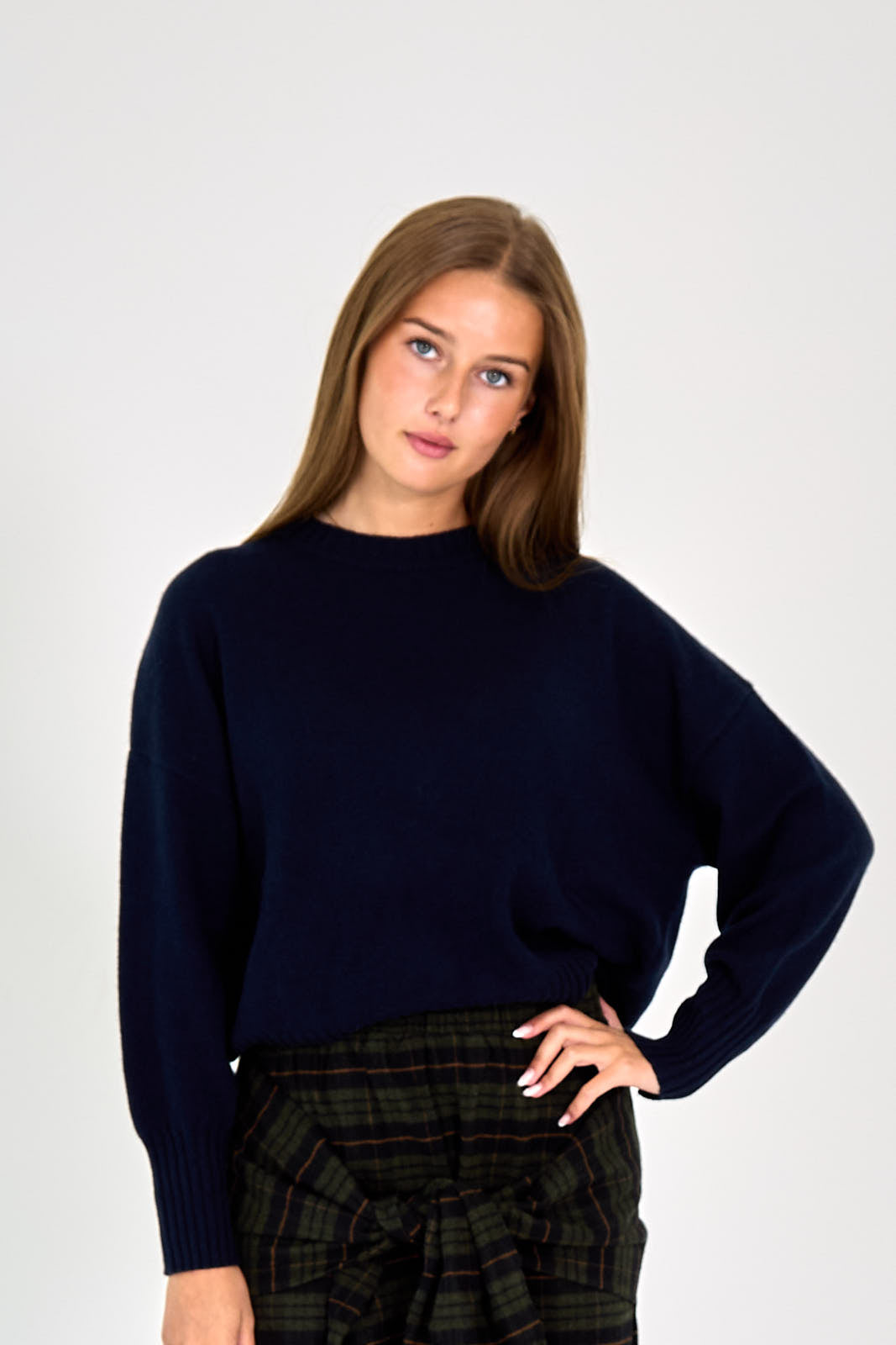26W-LES TRICOTS  DE LEA-PULL-MARINE DONK