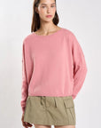 26W-LES TRICOTS  DE LEA-PULL-ROSE LICHT