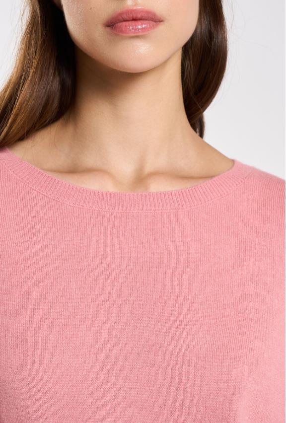 26W-LES TRICOTS  DE LEA-PULL-ROSE LICHT