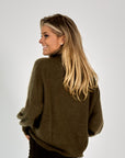 26W-LES TRICOTS  DE LEA-PULL-GREEN OLIVE