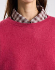 26W-LES TRICOTS  DE LEA-PULL-FUSHIA HEVI