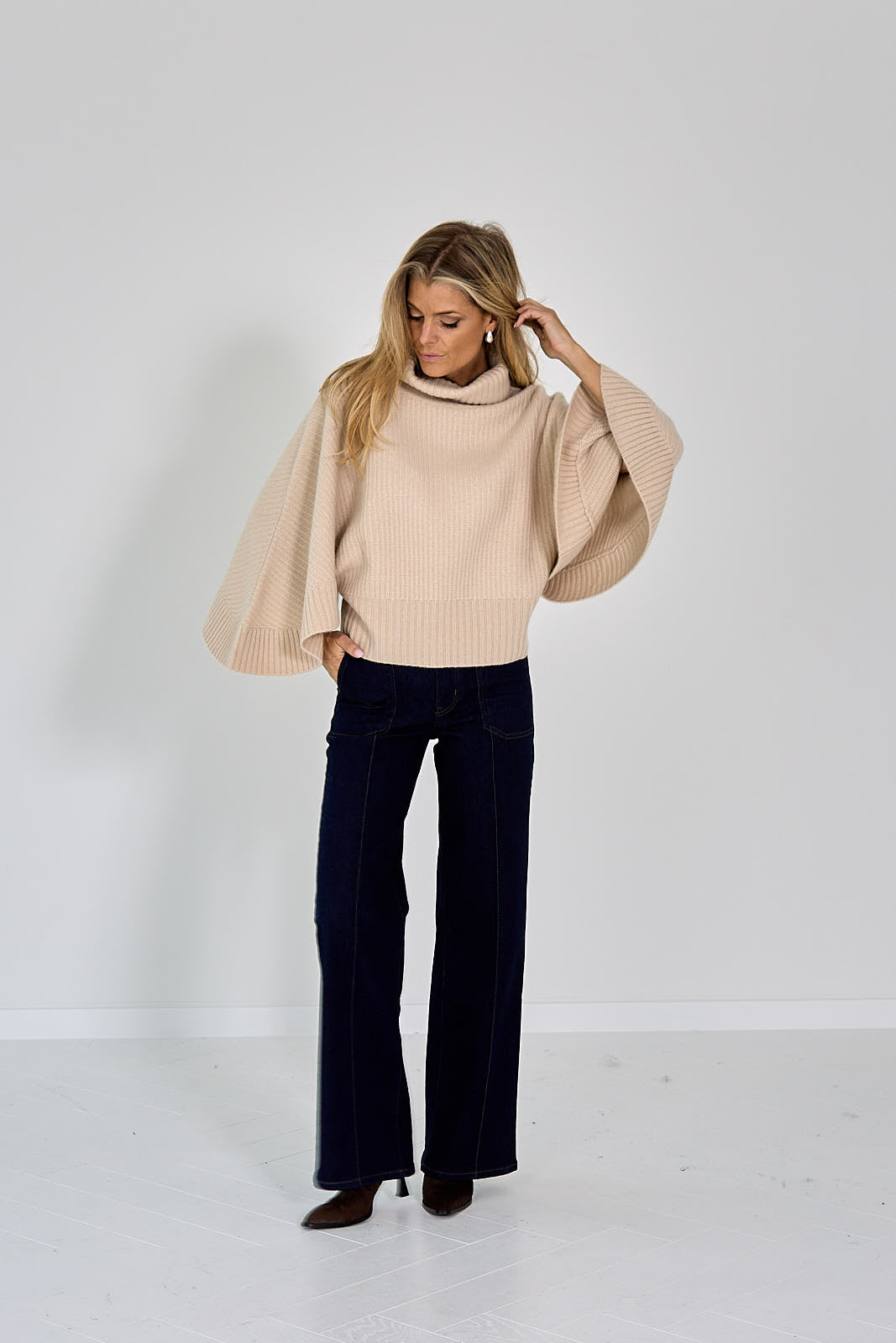 26W-FRAME-BROEK JEANS-MARINE DONKER