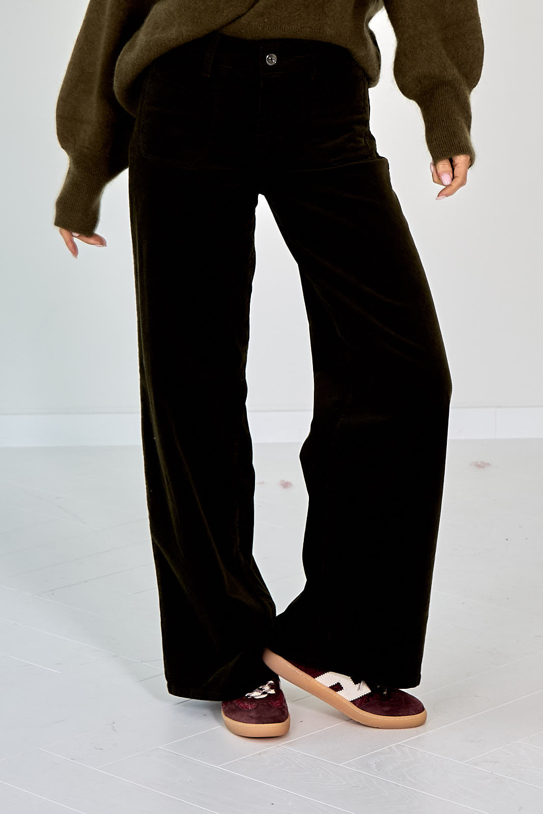 26W-FRAME-BROEK JEANS-KAKKIGROEN