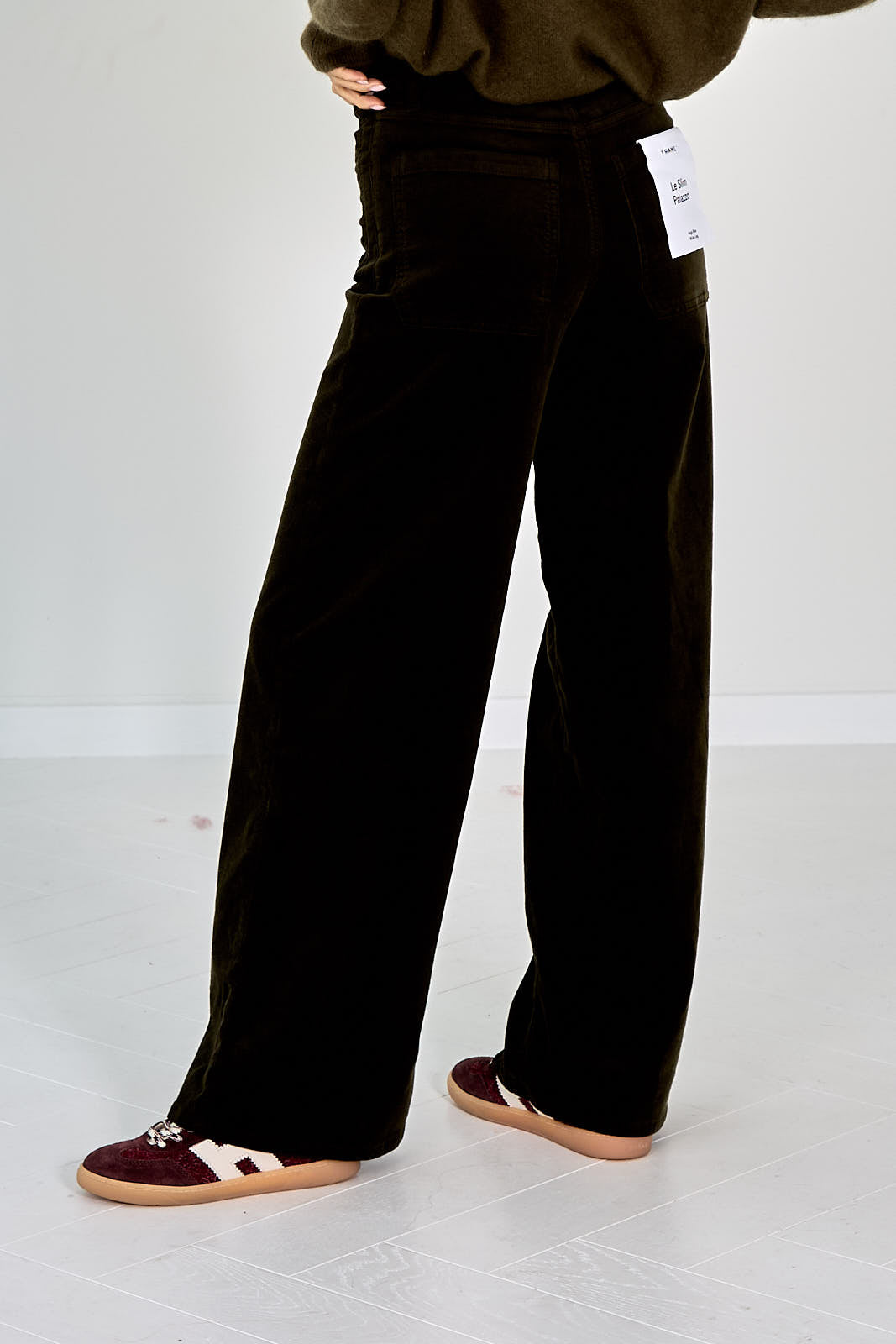 26W-FRAME-BROEK JEANS-KAKKIGROEN
