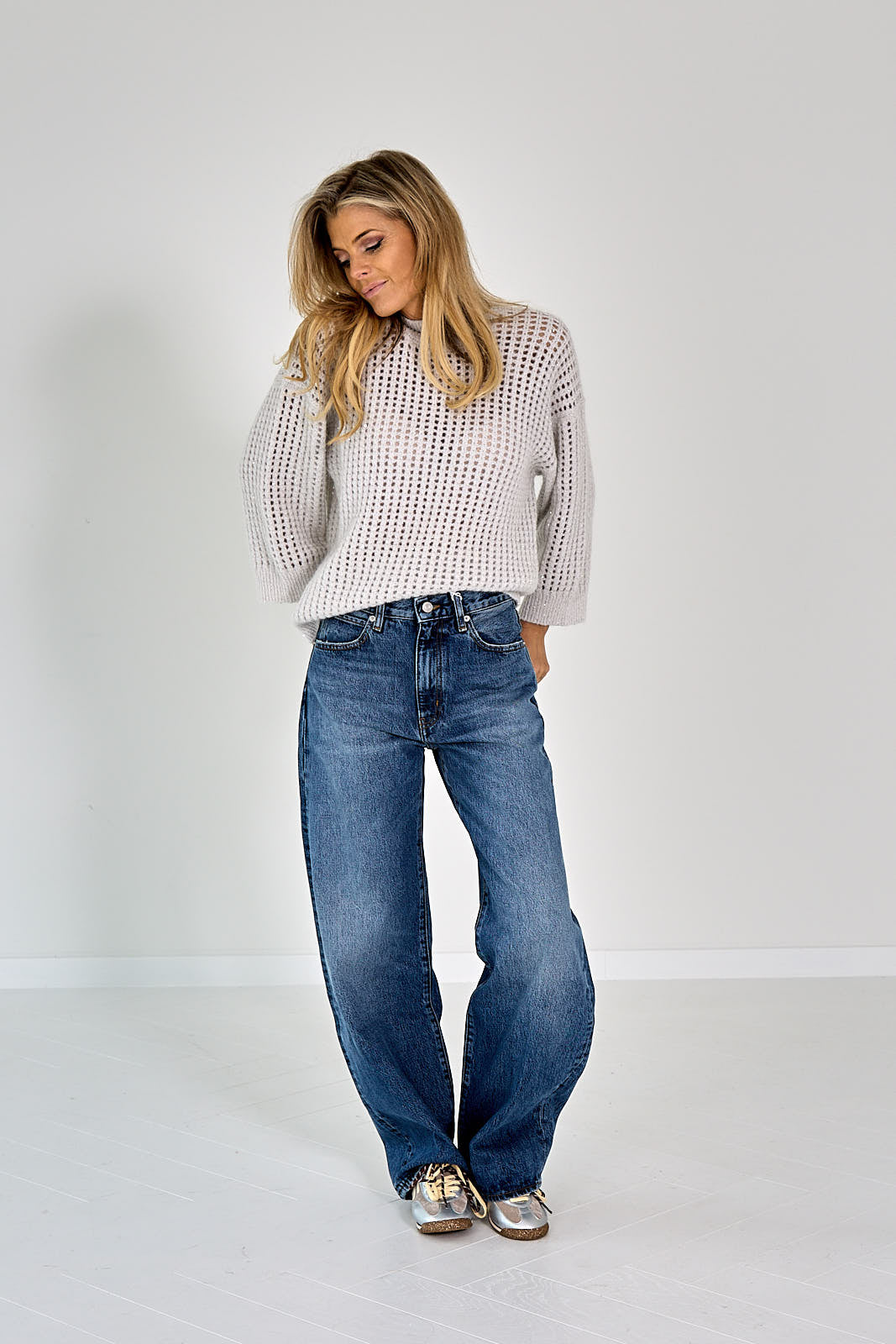 26W-FRAME-BROEK JEANS-BLAUW MIDDEN
