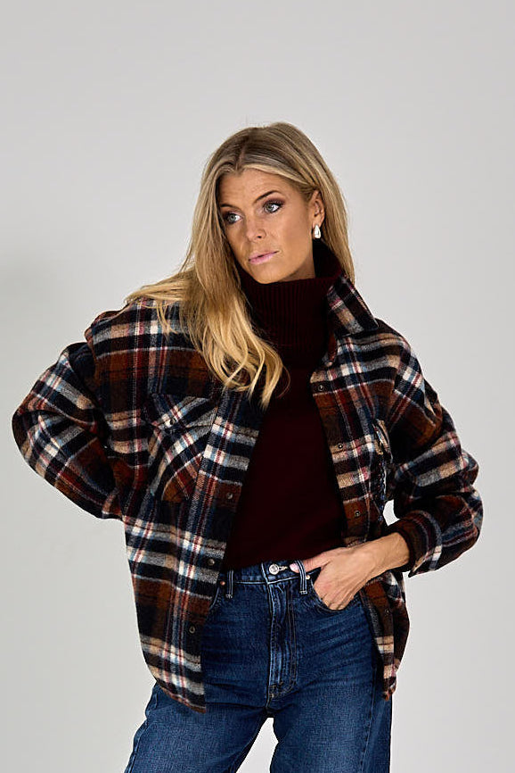 26W-BAZAR DE LUXE-CHEMISIER-BLAUW MIDDEN