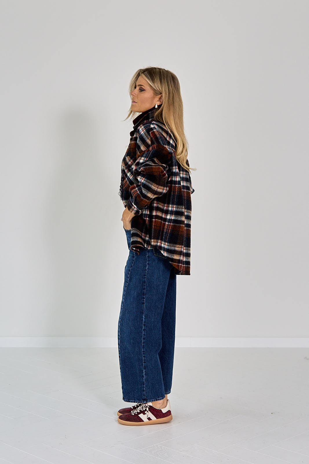 26W-BAZAR DE LUXE-CHEMISIER-BLAUW MIDDEN