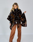 26W-BAZAR DE LUXE-MANTEL-BRUIN MIDDEN