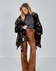 26W-BAZAR DE LUXE-MANTEL-BRUIN MIDDEN