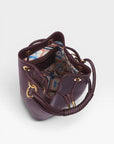 26W-A PARIS-HANDTAS-BORDEAUX DONKER ROOD