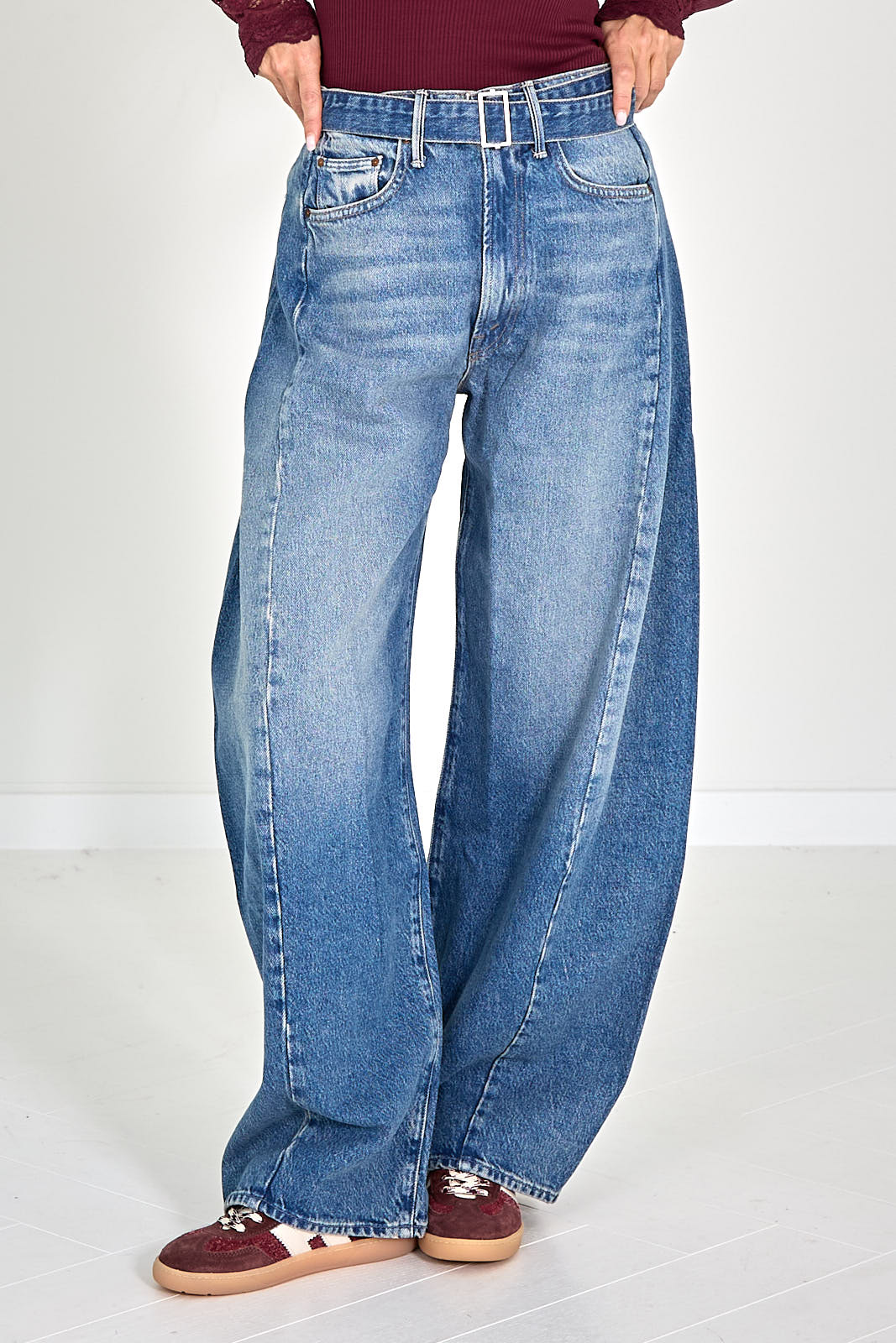 26W-MOTHER-BROEK JEANS-BLAUW MIDDEN
