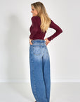 26W-MOTHER-BROEK JEANS-BLAUW MIDDEN