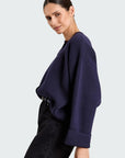 26W-STUDIO  CLIQUE-PULL GILET-MARINE DON