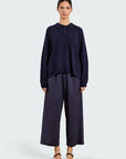 26W-STUDIO  CLIQUE-BROEK-MARINE DONKER