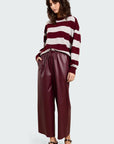 26W-STUDIO  CLIQUE-PULL-BORDEAUX DONKER