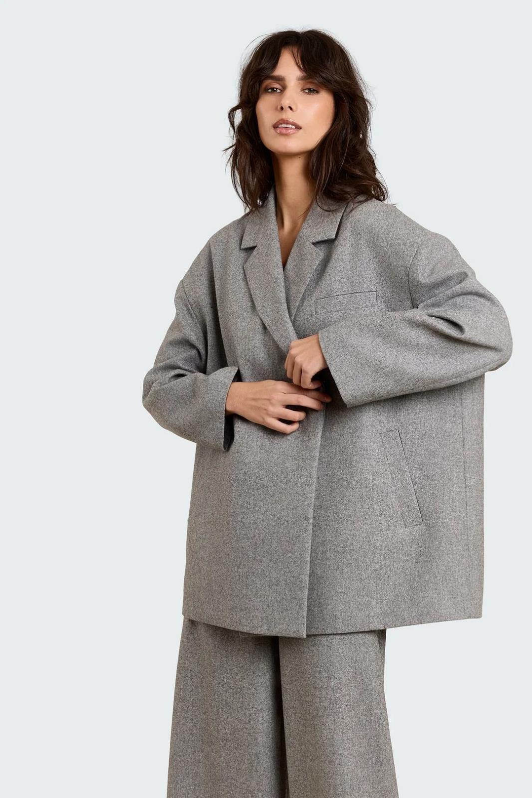 26W-STUDIO  CLIQUE-BLAZER-GRIJS MIDDEN