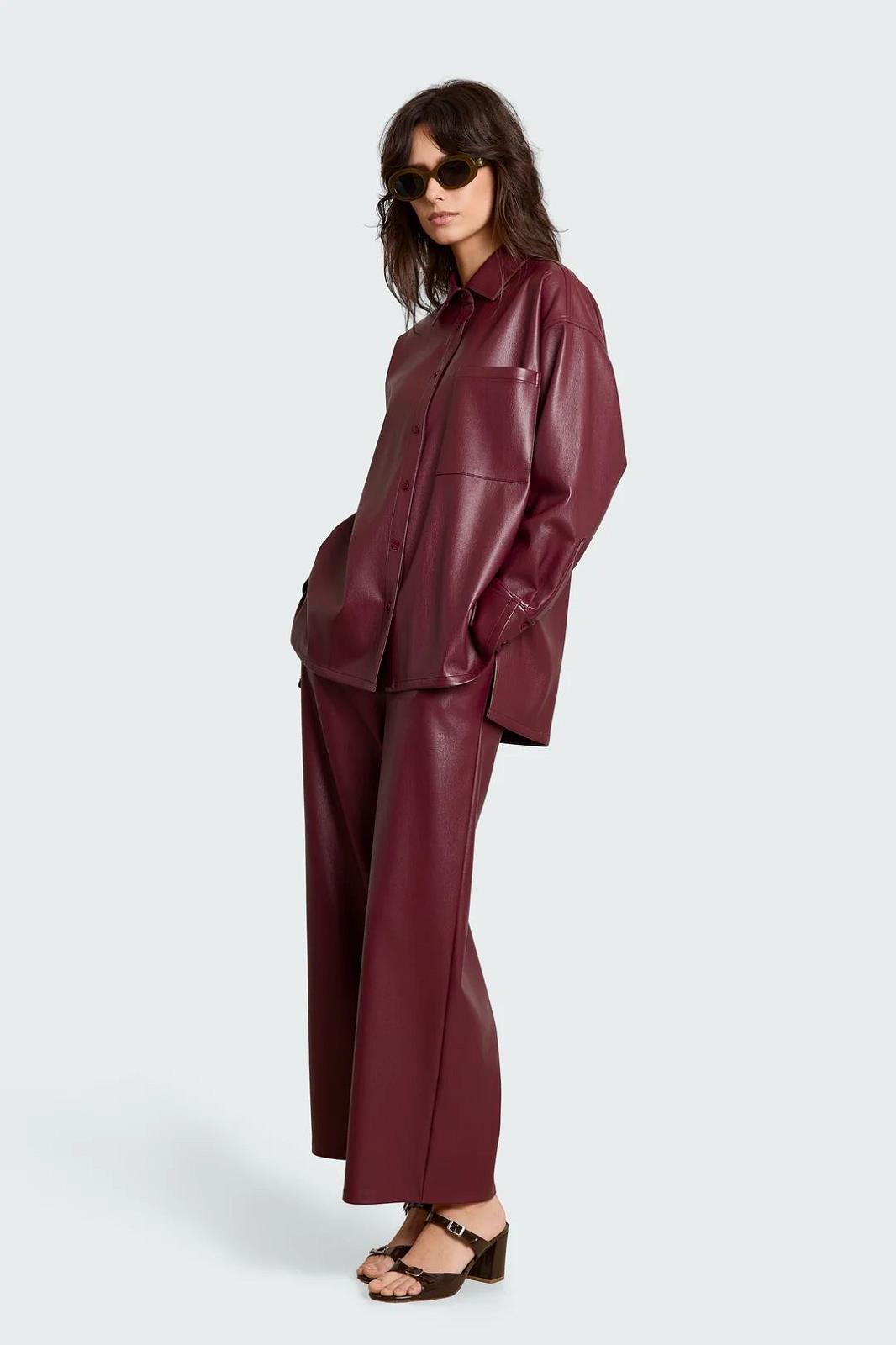26W-STUDIO  CLIQUE-BROEK-BORDEAUX DONKER