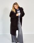 26W-MAX MARA-MANTEL-BRUIN DONKER