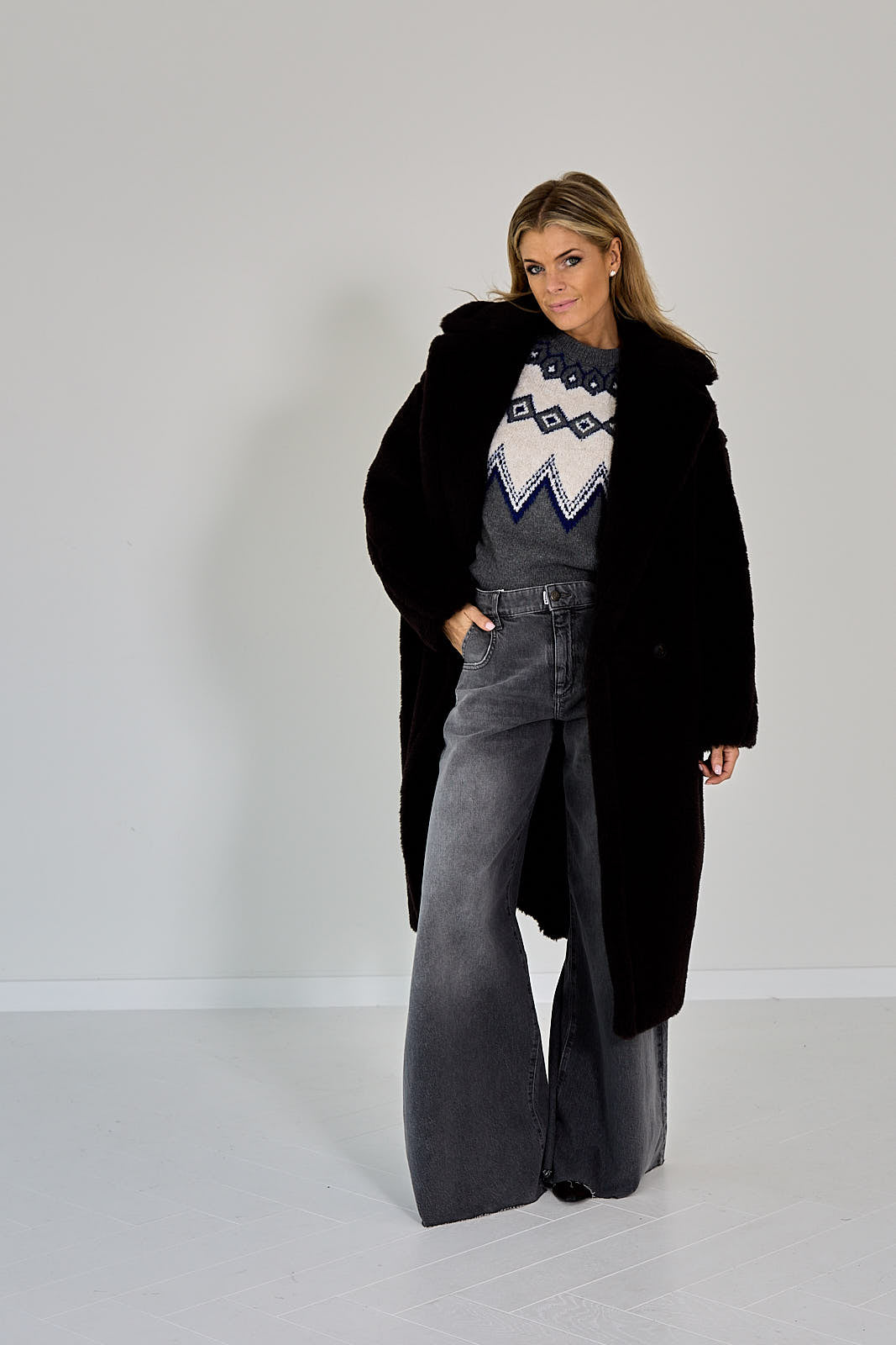 26W-MAX MARA-MANTEL-BRUIN DONKER