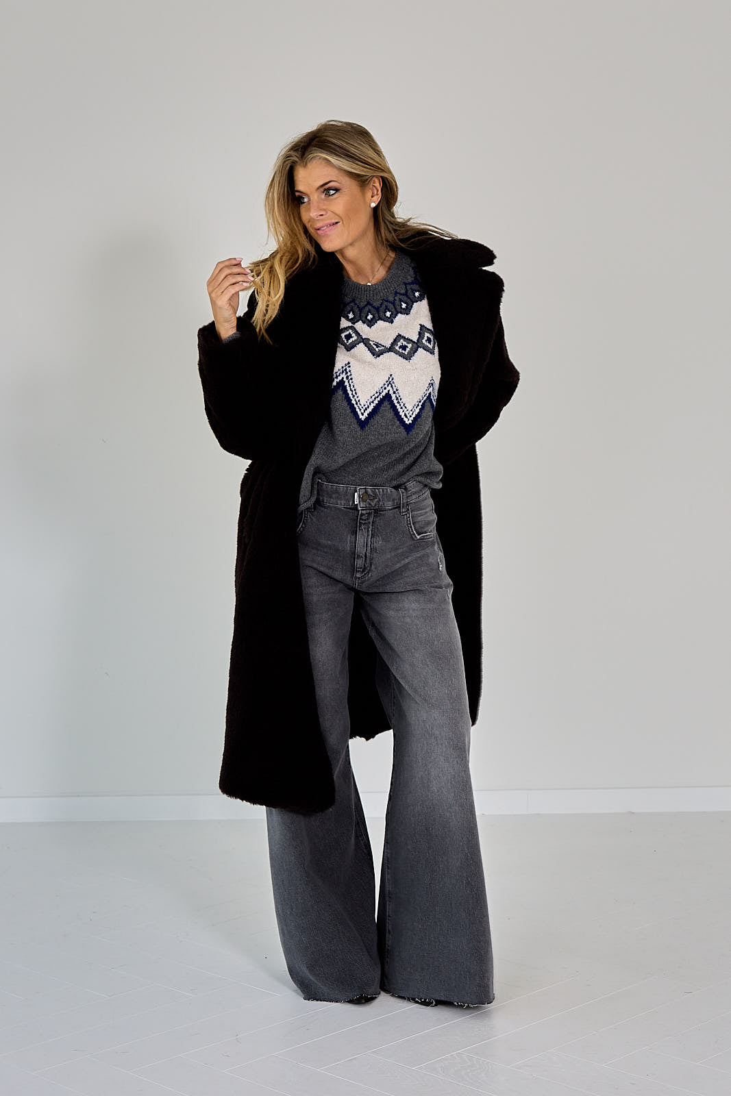 26W-MAX MARA-MANTEL-BRUIN DONKER