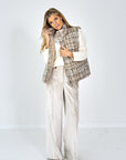 26W-PESERICO-GILET-BEIGE MIDDEN