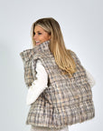 26W-PESERICO-GILET-BEIGE MIDDEN