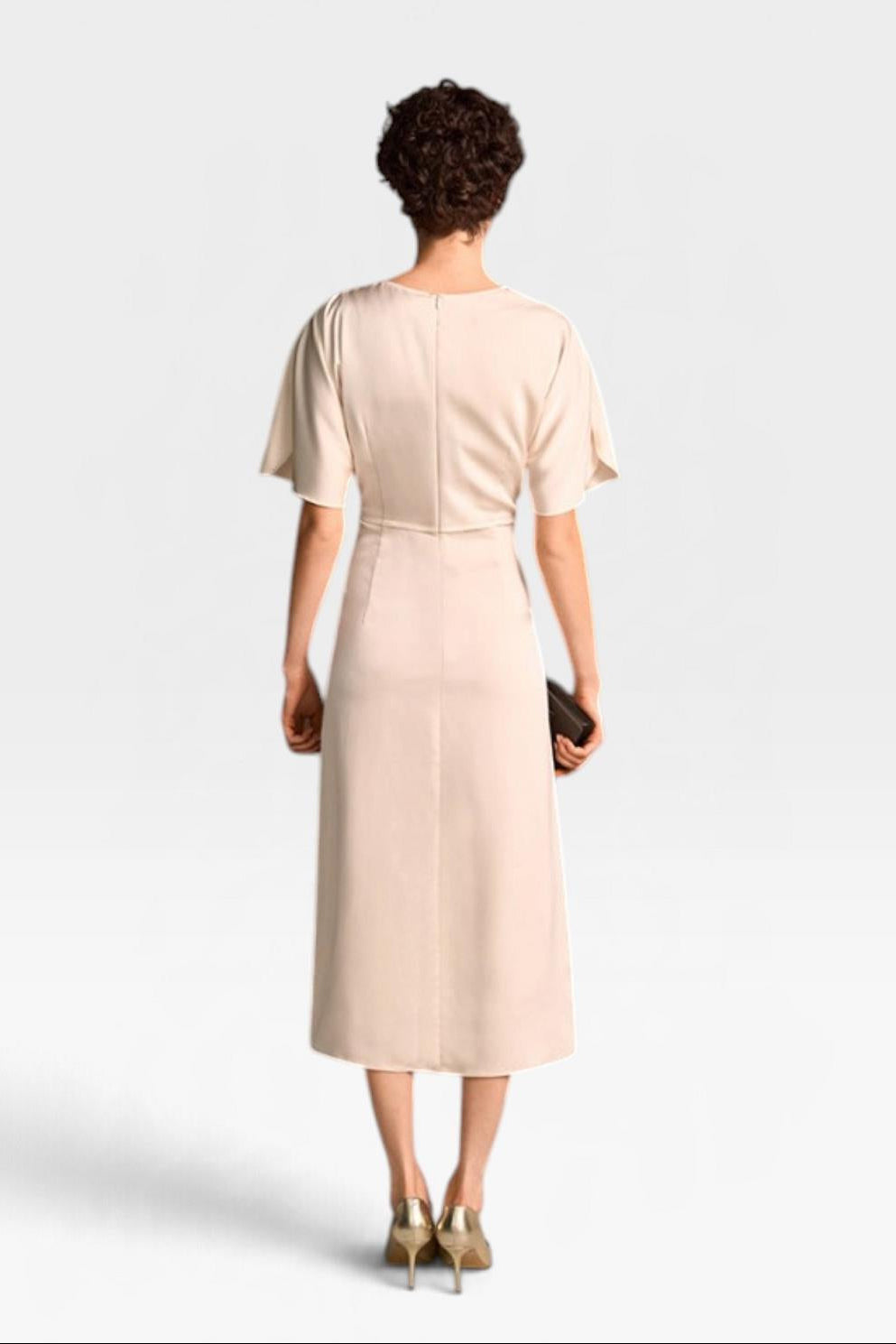 26W RIANI JURK MIDI GOUD DETAIL