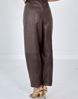 BROEK LEDER BARREL FIT