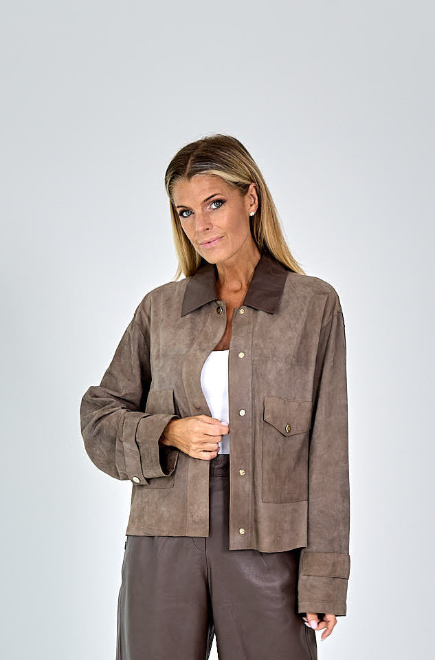 BOMBER SUEDE LEDER