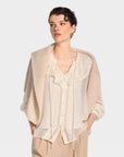 RIANIBLOUSE MET RUCHES