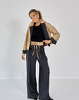 BROEK COTTON BEIGE WIJD