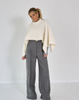 BROEK LAINE CHINE GRIS WIJD