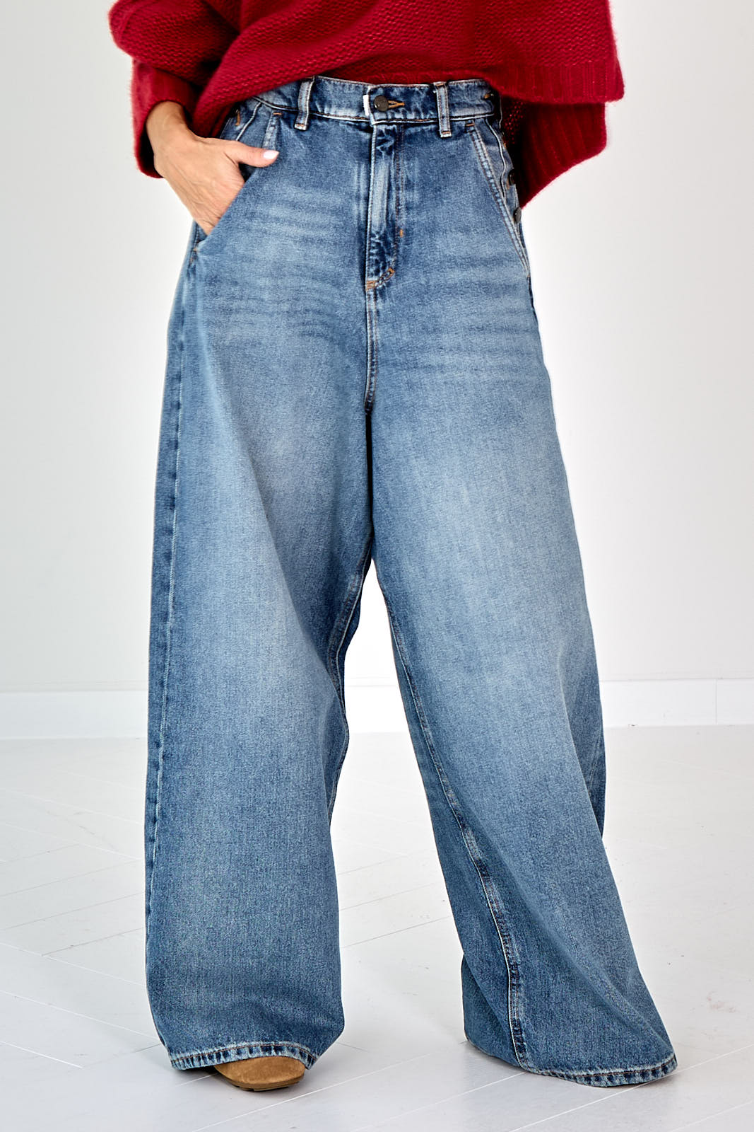 PNTS JEANS KNOPEN
