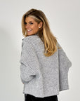 ANNECLAIRE CAPE GRIJS/ECRU