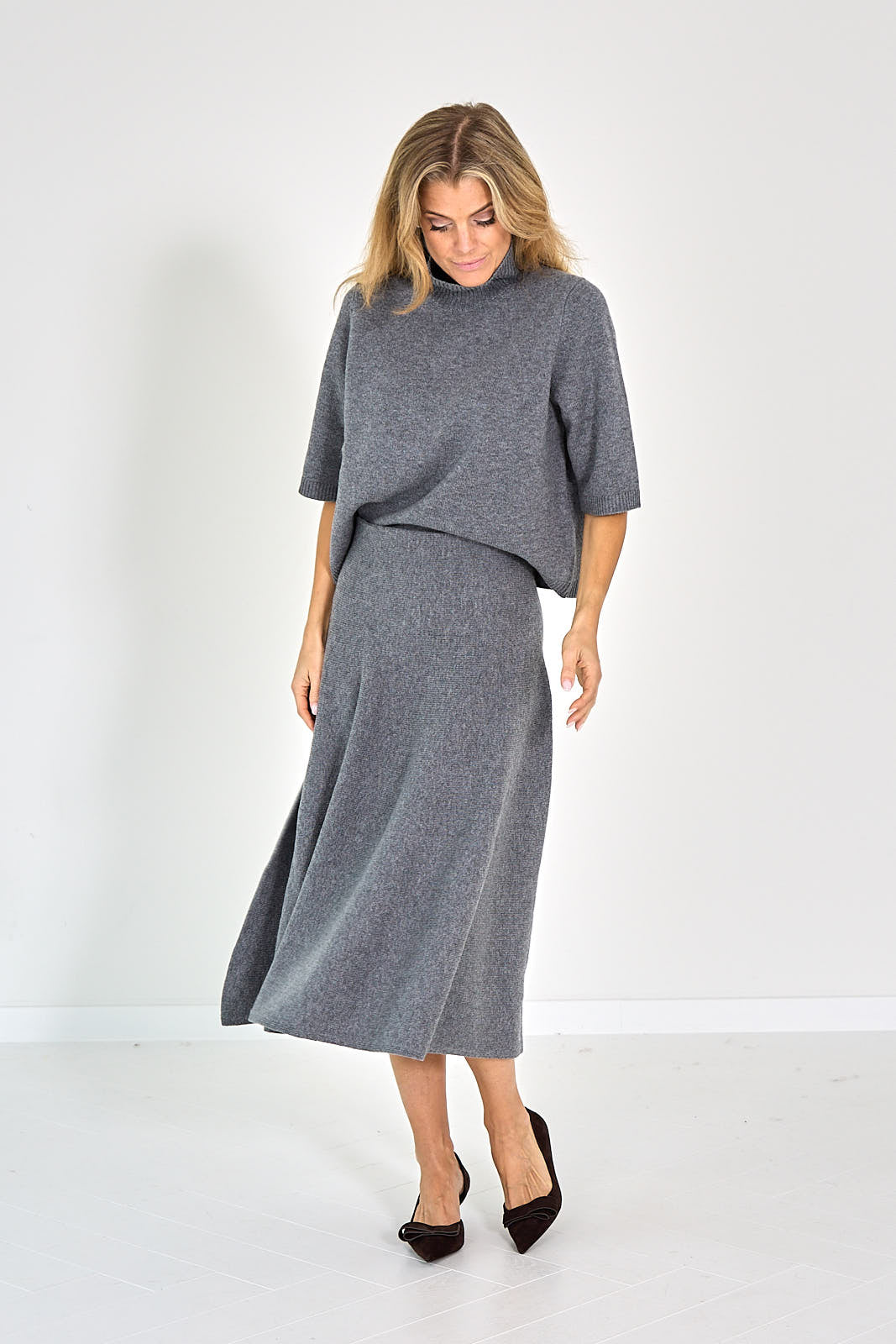 WOOL BLEND SKIRT