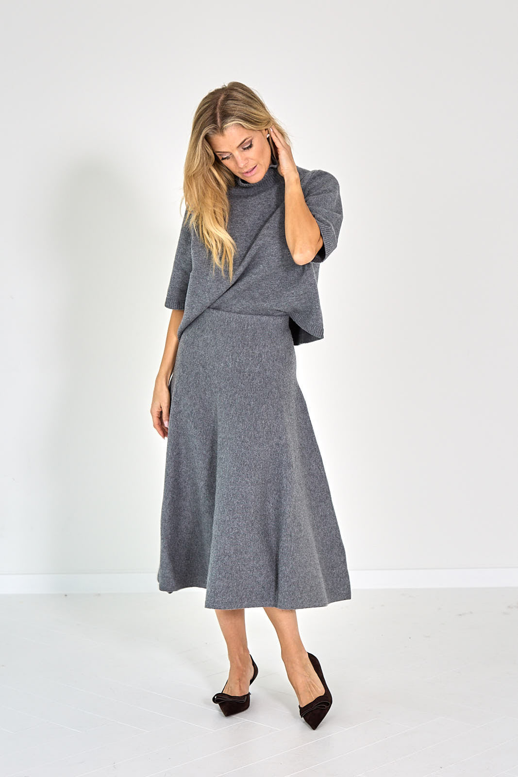 WOOL BLEND SKIRT