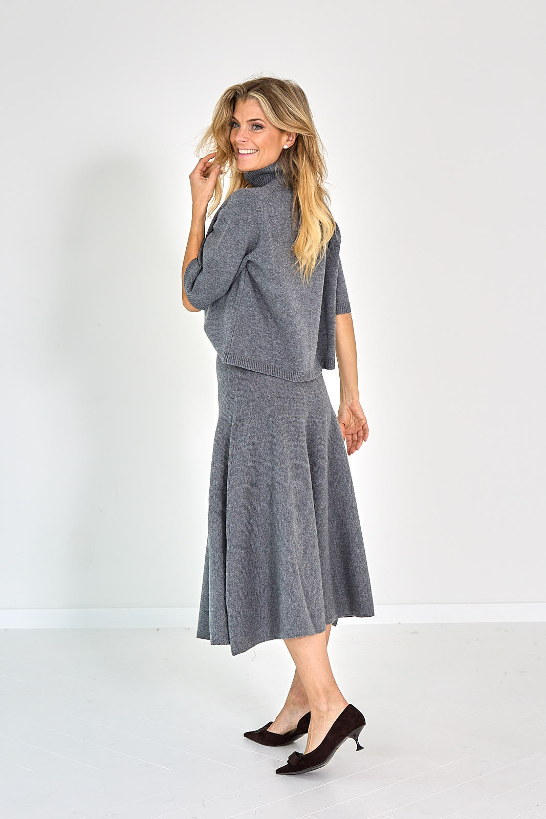 WOOL BLEND SKIRT
