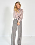 SEMI TRANSPARANT BLOUSE W TIE