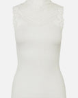 BENITA SILK SL TURTLENECK LACE TOP