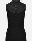 BENITA SILK SL TURTLENECK LACE TOP