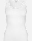 BABETTE SILK SL U-NECK LACE TOP