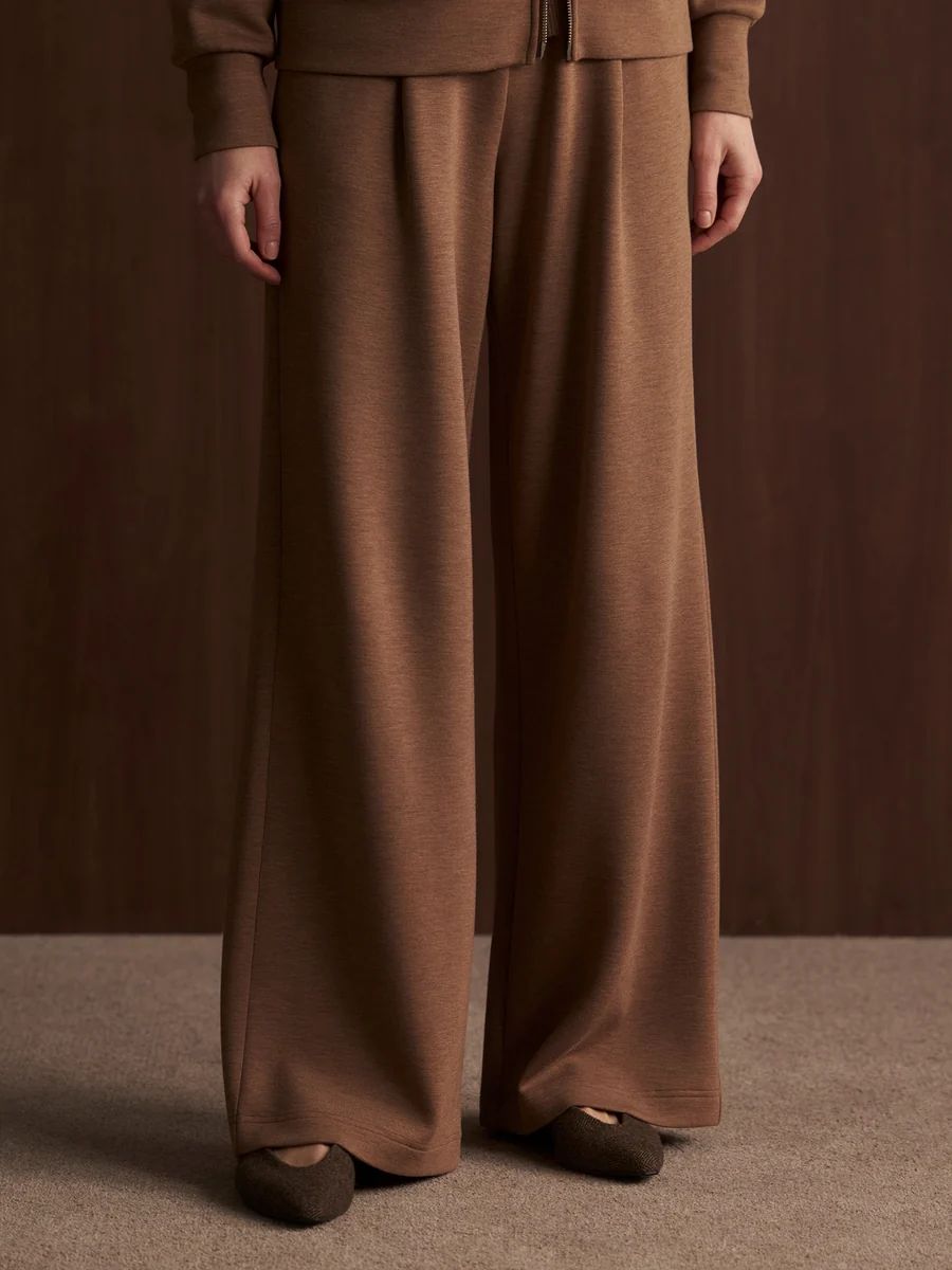 BROEK EXTRA WIDE JOGGING DEEP MAHOGANY
