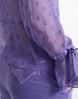 27Z-SCHUMACHER VIOLET BROEK SATIN