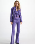 27Z-SCHUMACHER VIOLET BROEK SATIN