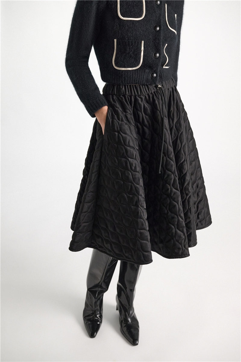 27Z-SCHUMACHER ROK VINYL ZWART