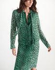27Z-SCHUMACHER LEOPARD BLOESJE GROEN
